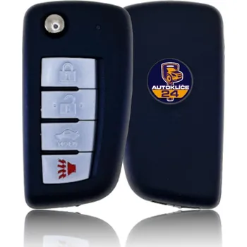 Autoklíč Klíč s dálkovým ovládáním pro Nissan 4tl. bez čipu 434Mhz NSN14