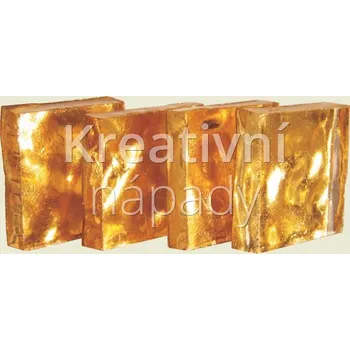 Mozaiková sada Mozaika se zlatem G402, žluté zlato, hrubá, 20x20 mm - 560204020002