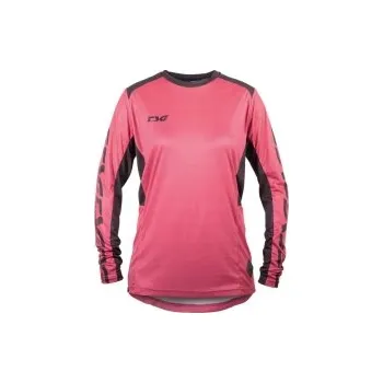 cyklistický dres Dres dámský TSG Race Jersey dlouhý rukáv dusty cedar black, XS