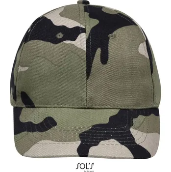 Kšiltovka 6 panelová baseballová kšiltovka Buffalo camo onesize