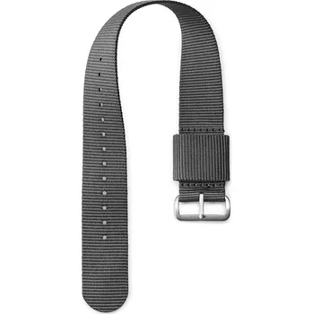 Řemínek na hodinky Ryka | 20 mm tmavě šedý nylonový řemínek k hodinkám - Fawler