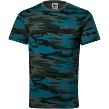 Malfini Camouflage Tričko dětské petrol
