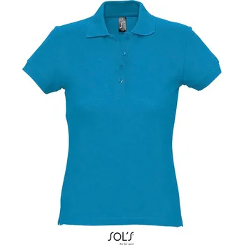 Dámské tričko Dámské piqué polo Passion aqua XL