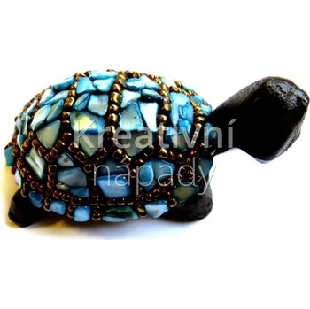 Mozaiková sada Mozaikový set, kovová malá želvička, modrá - 560101000217