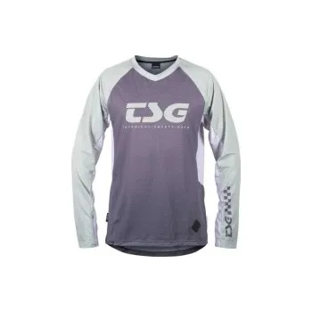 cyklistický dres Dres TSG Breeze Jersey dlouhý rukáv limegrey, M