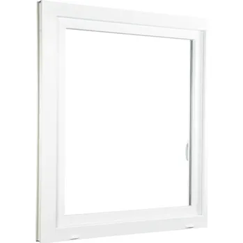 Okno ALUPLAST Plastové okno jednokřídlo bílé 60x140 Otvírání: Levé, Zasklení: Dvojsklo Ug= 1,1