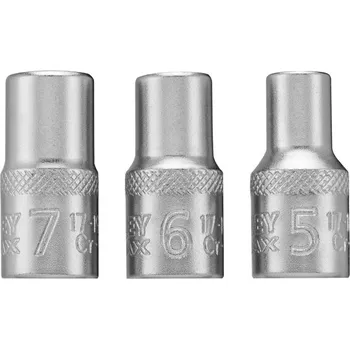 Gola sada STANLEY Sada 1/4" šestihranných hlavic, 5/6/7mm