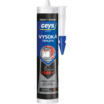 Stavební chemie Ceys Silikon vysoká teplota 280 ml černý