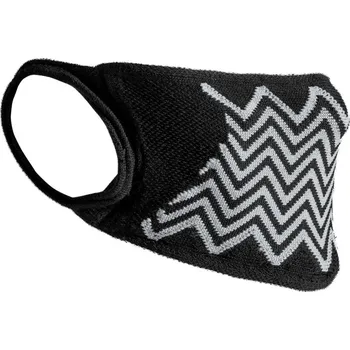 rouška Maska na obličej Zigzag , balení po 5 ks RV 015X black-grey onesize