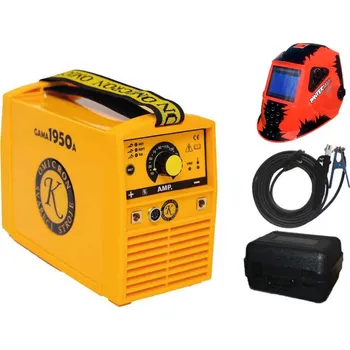Svářečka Omicron GAMA 1950A + kabely + kukla + kufr, záruka 3 roky SET TOP Délka kab.: 3m/ 25mm