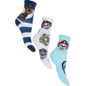 Set chlapeckých ponožek Paw Patrol - bílá/modrá Velikost: 31/34