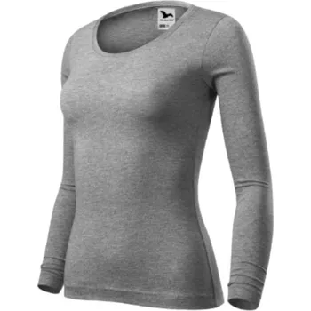 Dámské tričko Dámské tričko šedý melír Malfini Fit-T LS