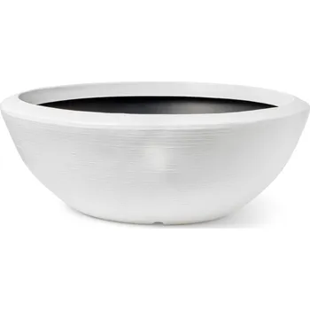 Květináč Capi Arc Granite Bowl Low White Ø 122 cm / V 46 cm