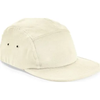 Pokrývka hlavy 5 panelová plátěná kšiltovka "Camper" B 654 natural onesize