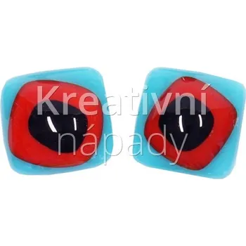 Mozaiková sada Mozaika oči, červené na modrém podkladu - 560101000272