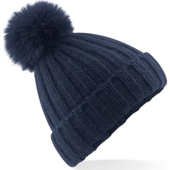 Čepice Pletená čepice s bambulí B 413 navy onesize