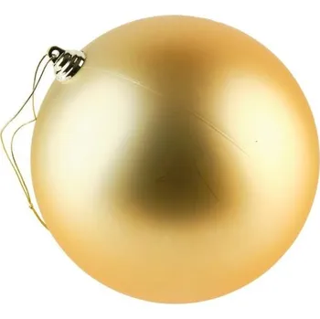 Velikonoční dekorace DECOLED Plastová koule, prům. 20 cm, šampaň, lesklá