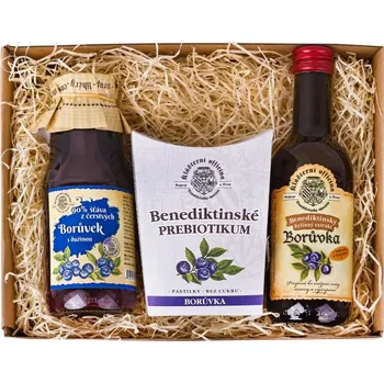 Dárkový potravinový koš Klášterní officína - Dárkový balíček Sladké borůvky