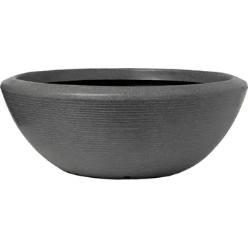 Květináč Capi Arc Granite Bowl Low Anthracite Ø 122 cm / V 46 cm