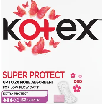 KOTEX Slipové vložky Normal+ Deo 56 kusů