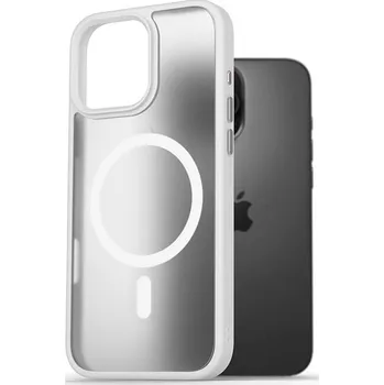 Pouzdro na mobilní telefon AlzaGuard Matte Case Compatible with Magsafe pro iPhone 16 Pro Max bílý