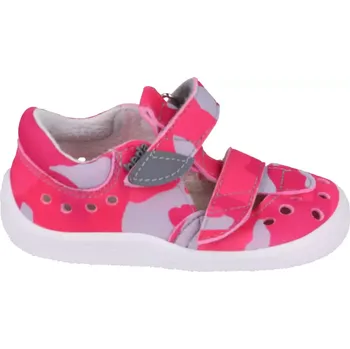 Dívčí tenisky Beda Barefoot sandále Military pink 28
