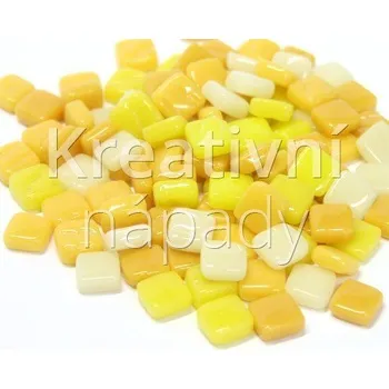 Mozaiková sada Vyzrálé citrony, skleněná mozaika mix 8x8x4mm - 560000000166