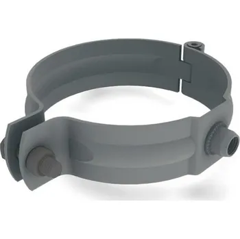 okap Prefa ALU objímka svodu 80 mm se závitem M10 bez trnu / světle šedá