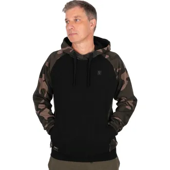 Pánské oblečení Fox International Fox mikina Black/Camo Pullover Premium 310 Hoodie Velikost: S (CFX432)