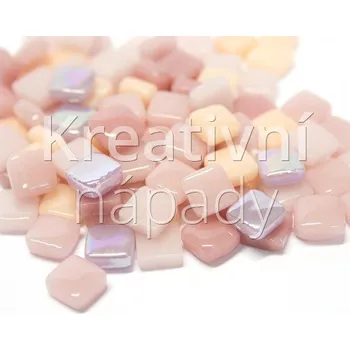 Mozaiková sada Růžový šum, skleněná mozaika mix 8x8x4mm - 560000000178