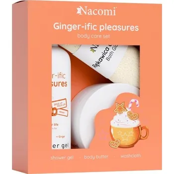 Kosmetická sada Nacomi - Vánoční dárková sada Zázvorové potěšení, péče o tělo, 3 ks