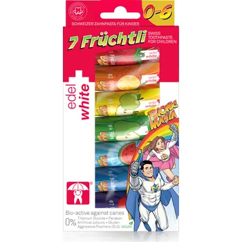 zubní pasta Dětská ovocná zubní pasta, 7 x 9,4 ml