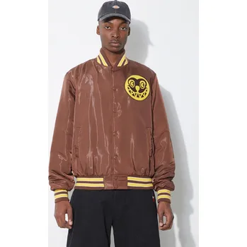 Pánský bomber Bomber bunda ICECREAM Satin Bomber Jacket IC24107 hnědá 88X, vel. M