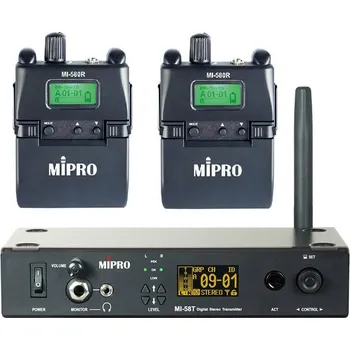 MIPRO MI-58 IEM Twin Set - bezdrátový stereo IEM systém 5,8GHz