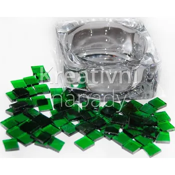 Mozaiková sada Malý svícen - SET ( zelená barva ) - 560000000115