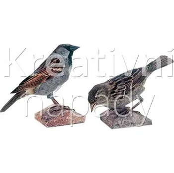 Papírový model Papírový model - Vrabec domácí (A48) - 550212000014