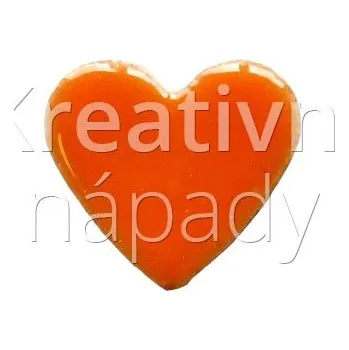 Mozaiková sada Mozaika srdce oranžové - velké 17 mm - 560101024