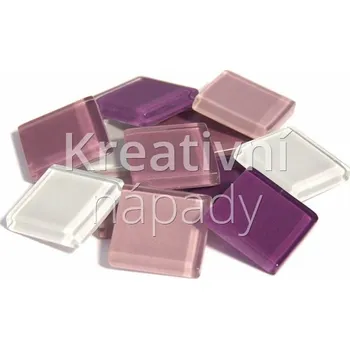 Mozaiková sada S69-20e Skleněná mozaika - lila mix 20x20mm, 200g - 560101000269