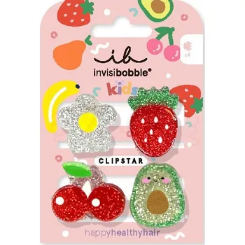 Invisibobble CLIPSTAR KIDS Frutti Fun 4 ks