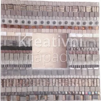 Mozaiková sada Zrcadlo Rimini, přírodní, 25 x 25 cm - 560000000244