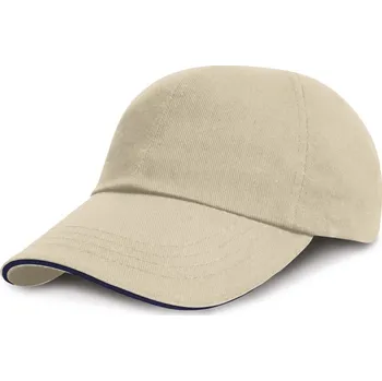 Kšiltovka 6 panelová nízkoprofilová sandwich kšiltovka RC 024XP natural-navy onesize