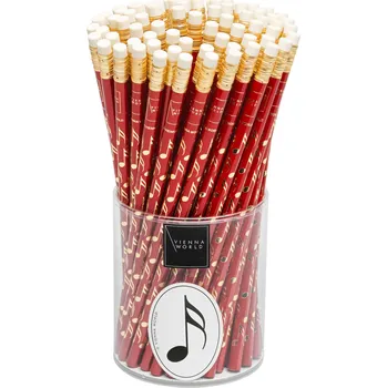 Tuka s gumou s potiskem noty v erven barv 1 ks 1391567