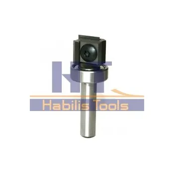 Fréza Drážkovací a ořezávací žiletková stopková fréza D19x12 S8 s horním ložiskem