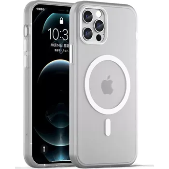 Pouzdro na mobilní telefon Kryt na iPhone 12 / 12 Pro gumový Candy (podpora MagSafe) bílý