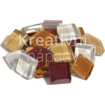 Mozaiková sada Skleněná mozaika S49 hnědý mix, 10x10 mm, 200g - 560204030026