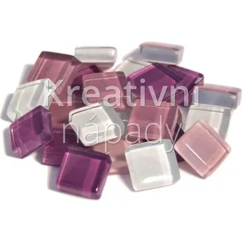 Mozaiková sada Skleněná mozaika S69 lila mix, 10x10 mm, 200g - 560204030028