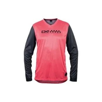 cyklistický dres Dres TSG Waft Jersey dlouhý rukáv Gentle red, L