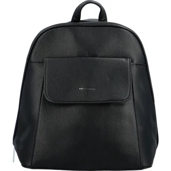 Kabelka Dámský koženkový batoh s kapsou na přední straně Gloria, černá
