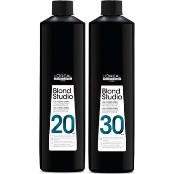 Příslušenství k barvení vlasů Loreal Blond Studio Olejový oxidační krém 1000 ml - 9%