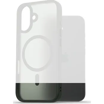 Telefonní příslušenství AlzaGuard Matte Case Compatible with Magsafe pro iPhone 16 tmavě zelený
